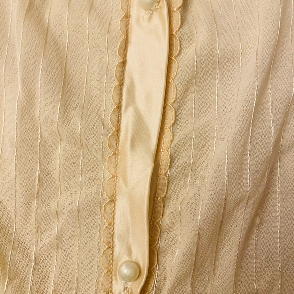 Vintage Women’s Bloomer Pajama Set SMALL Ivory - Picture 4 of 12